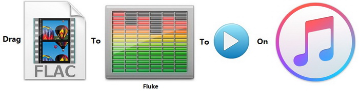 fluke play flac in itunes