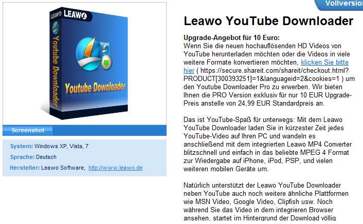 Leawo YouTube VideoDownload Accelerator