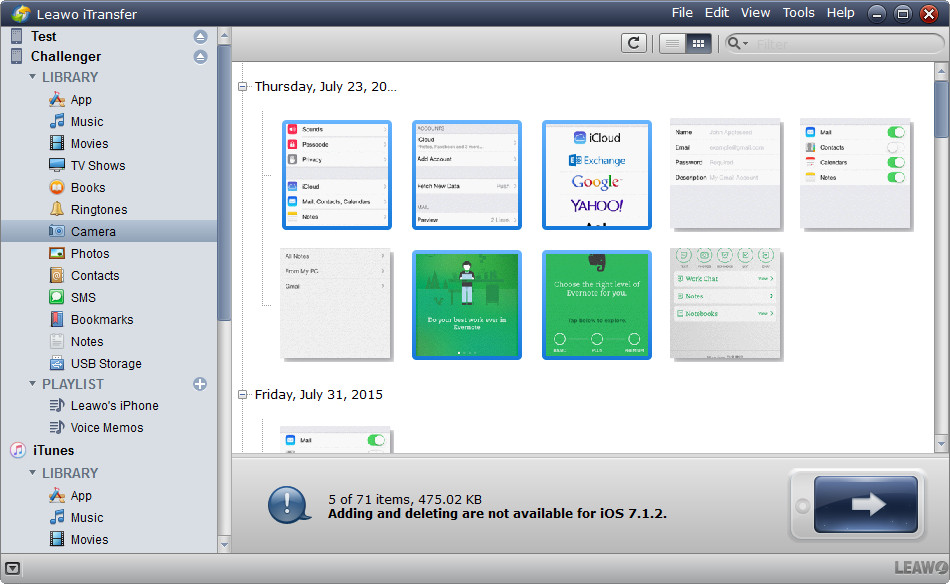 select-camera-roll-files-two | Leawo Tutorial Center