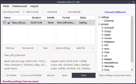  shana_encoder_h264_文件转换器 