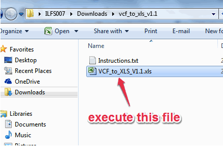 Как открыть файл vcf