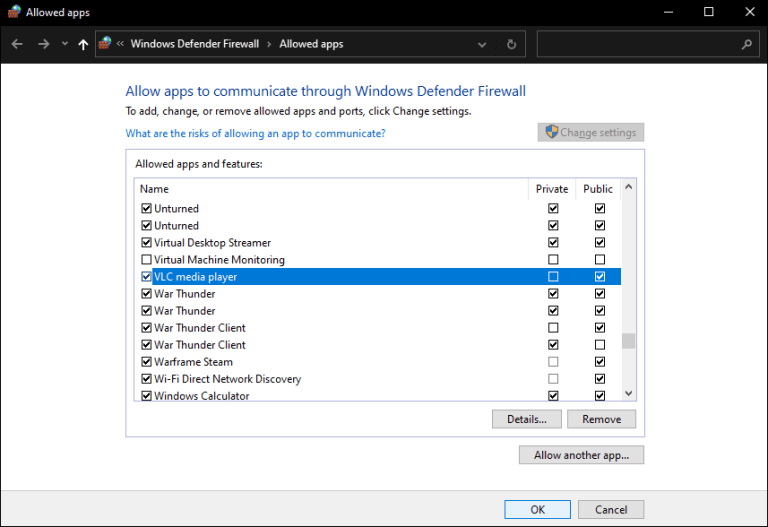  tick-vlc-in-exception-list 