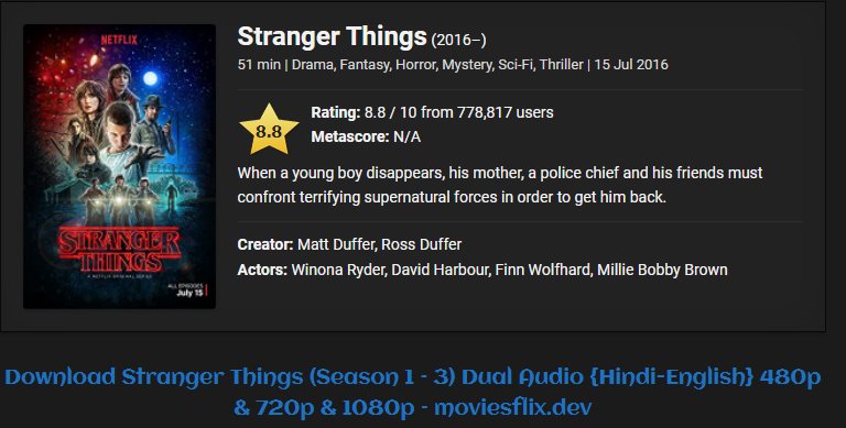 stranger things season 1 download