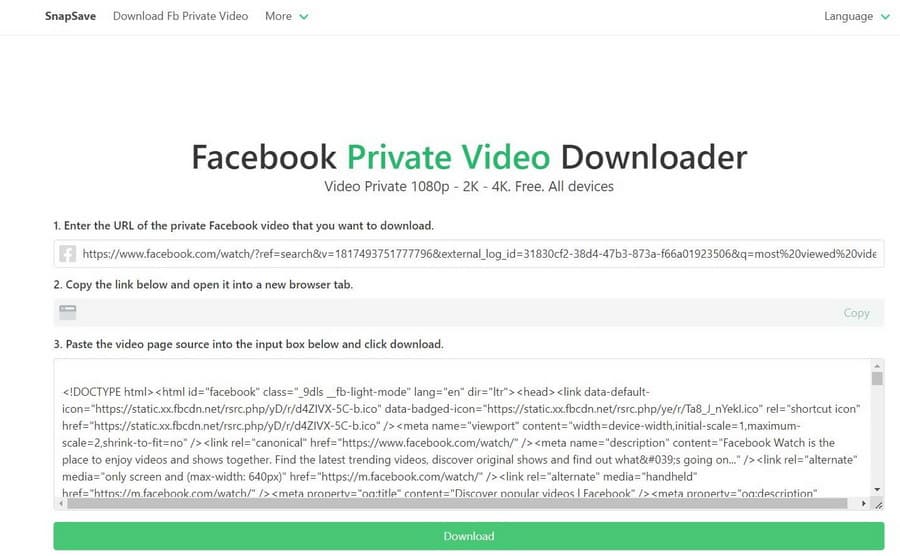 Best-Private-Facebook-video-downloader-Snapsave-4