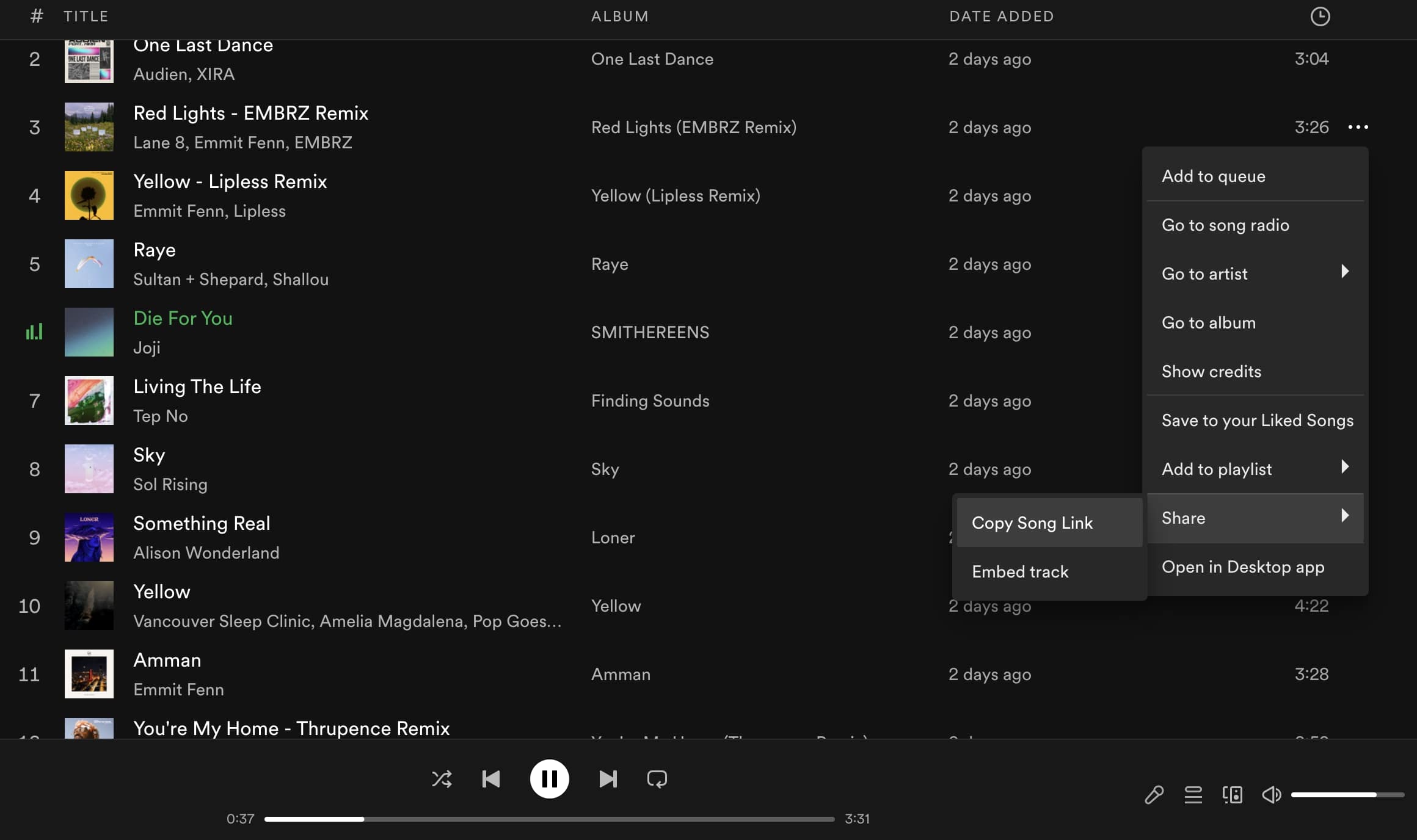  Spotify-web-player-share-song  