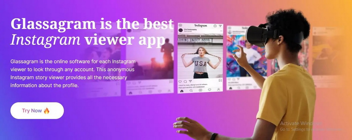   查看私人 Instagram 帐户 - Glassagram 