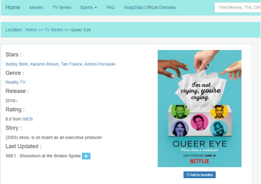 Watch Queer Eye Season in Soap2Day