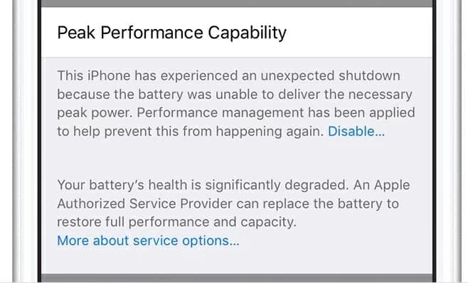  iPhone-shutting-off-randomly-degraded-battery-health  