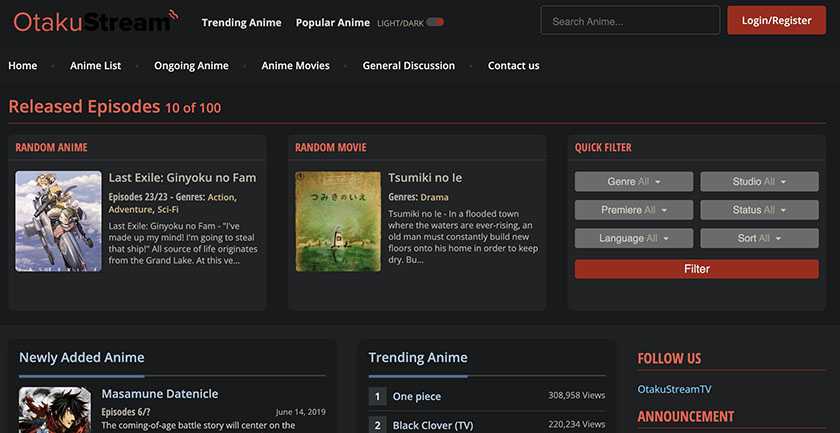  WcoStream-替代-Otakustream  