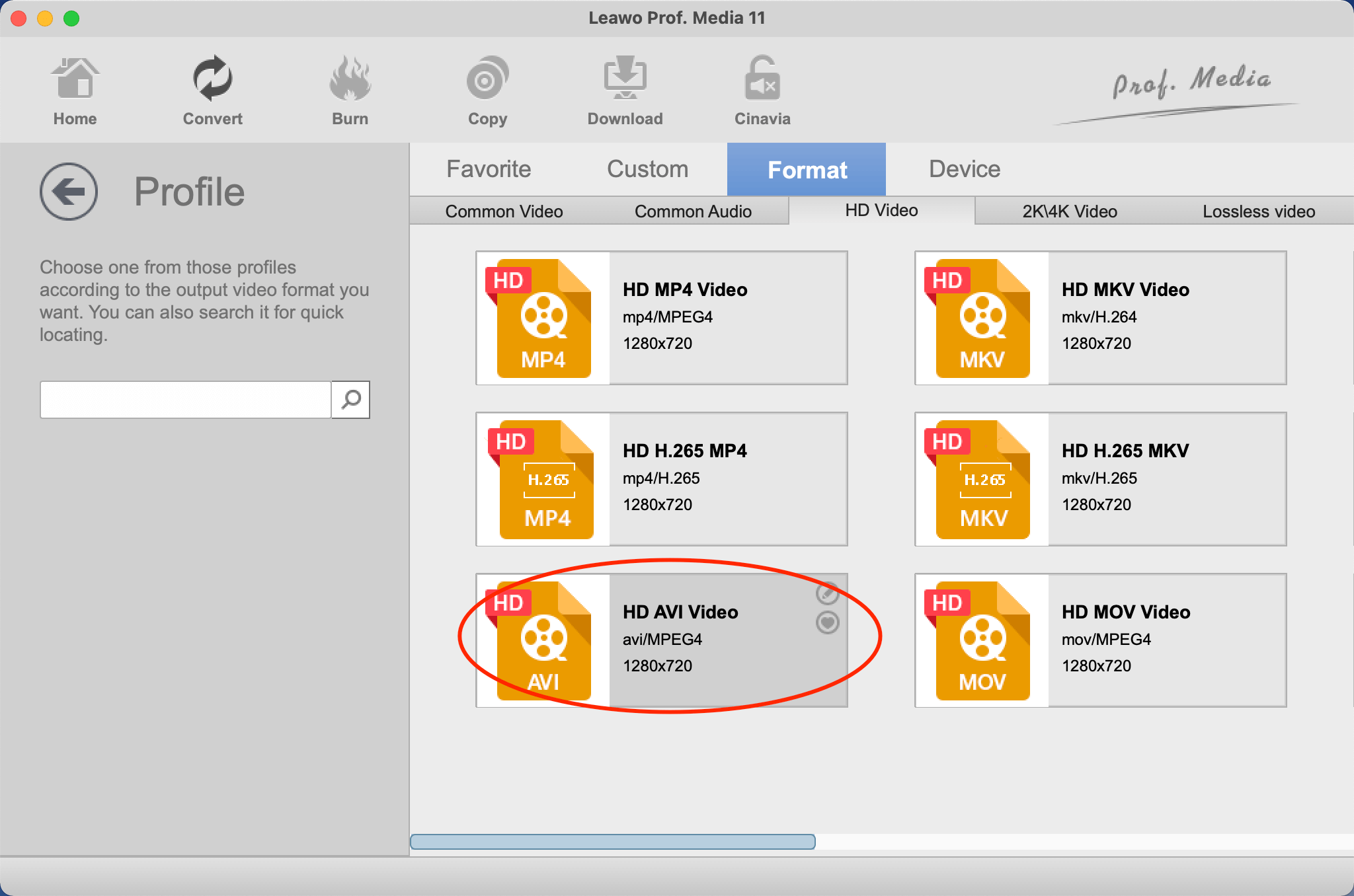   mp3-to-avi-converter-leawo-设置输出格式 