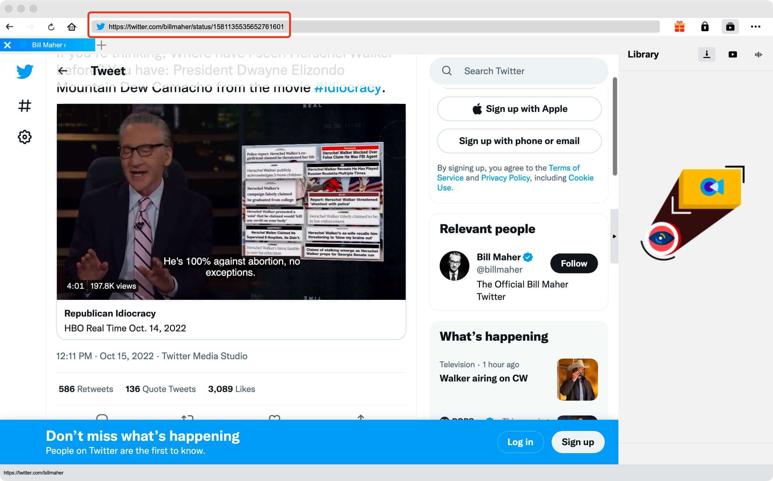  Twitter 转 MP3CleverGet-定位视频  