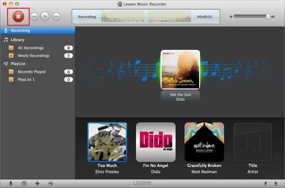 Twitter 转 MP3 录音机开始录音  
