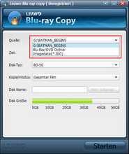 Quell-Blu-ray importieren