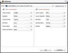 video Größe anpassen