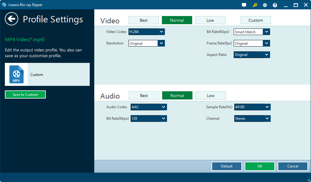 Advanced Video and Audio Settings