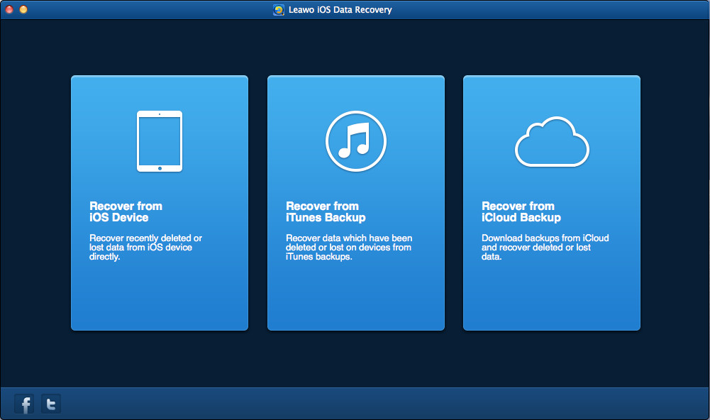 Choose Recover from iTunes Backup