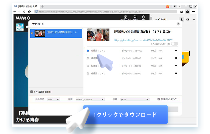NHK+ Downloader Step4