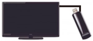usbメモリーとテレビ
