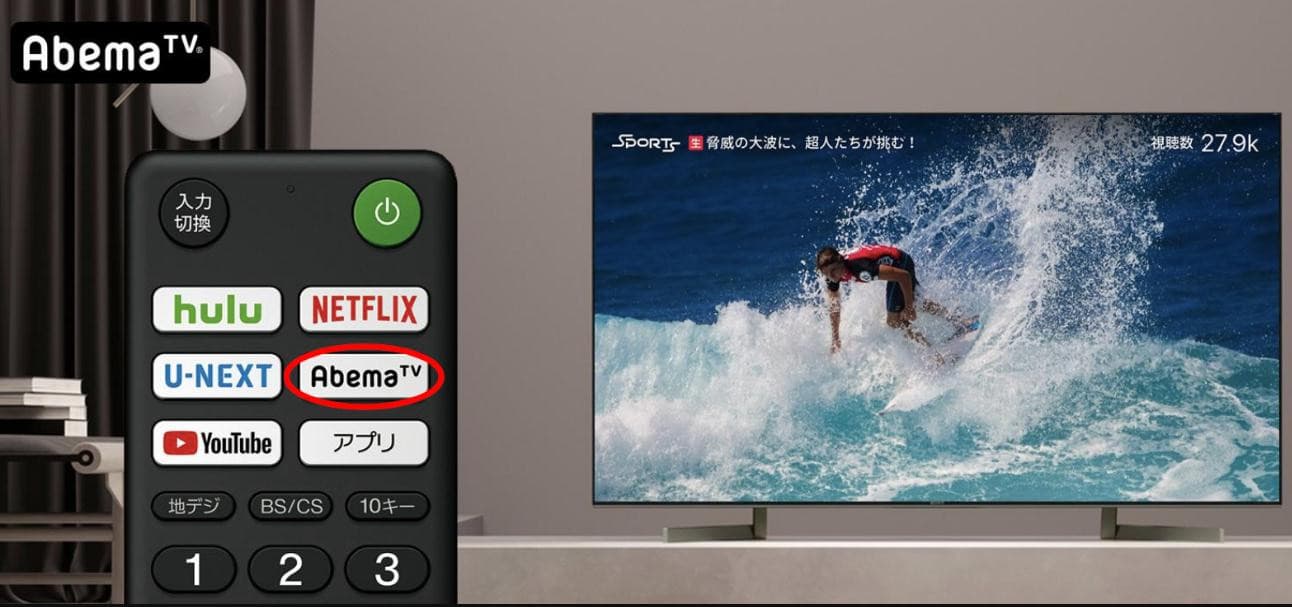 abematv-テレビで見る方法-ABEMAボタン対応テレビ