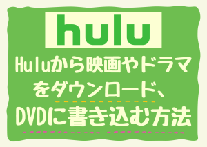 Hulu動画をPCにダウンロード保存してDVDに焼く方法【2026年最...