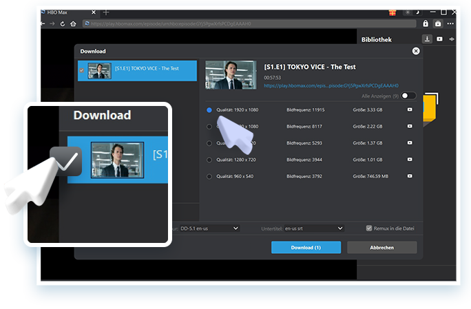 Hulu Downloader Step3