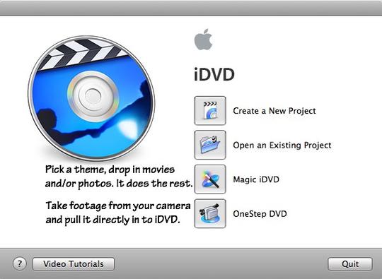 Burn DVD with iDVD