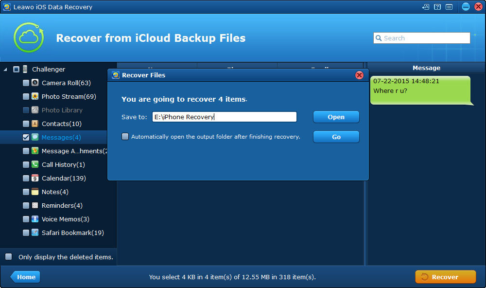 extract files from iCloud backup