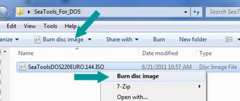 Copy and paste ISO file to disc
