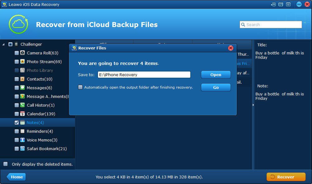 extract files from iCloud backup