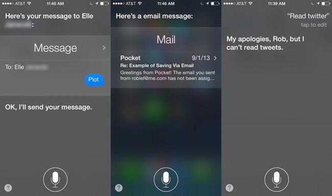 Siri Read Emails and Messages