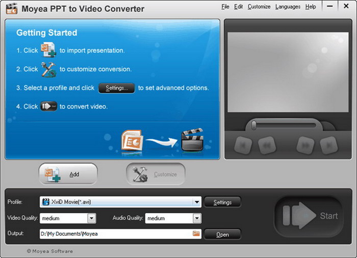 MoyeaSoft PowerPoint to Video Converter