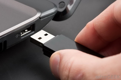 Plug in USB drive