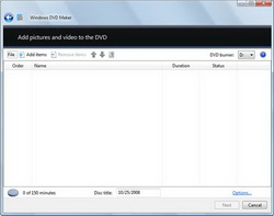 Launch Windows DVD Maker
