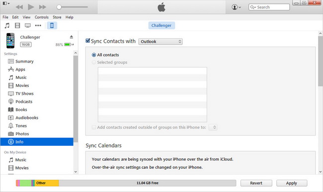 Manage Contacts on iPhone with iTunes-01