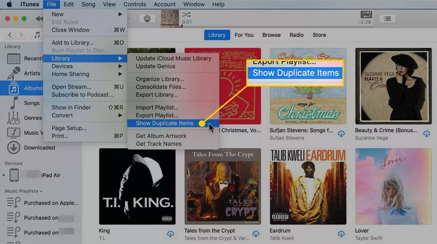 how-to-delete-duplicate-songs-on-iphone-in-iTunes-01