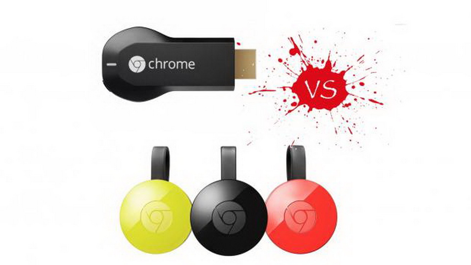 Google Chromecast VS Google Chromecast 2