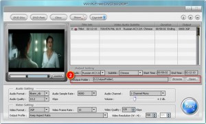 加载源 DVD 文件