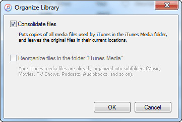 Consolidate your iTunes librar