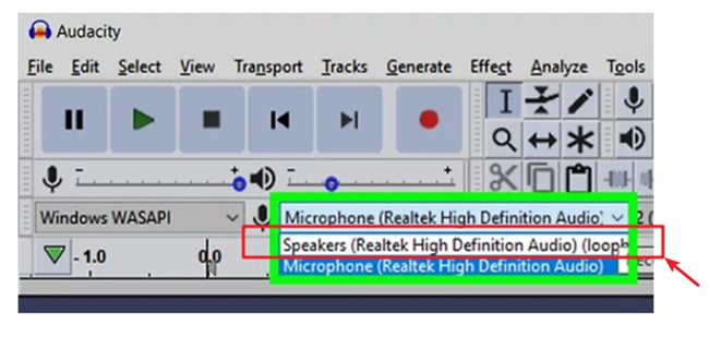 How to Record Audio from Computer with Audacity loopback-5