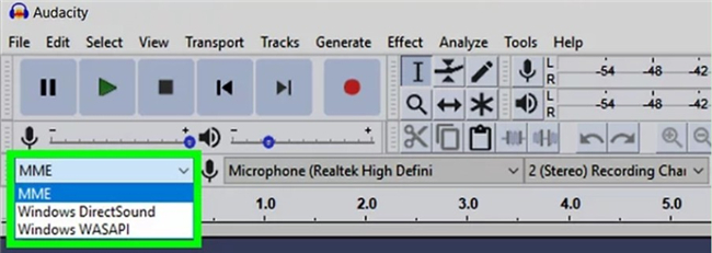 How to Record Audio from Computer with Audacity mme-8