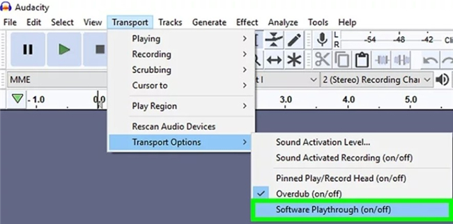 How to Record Audio from Computer with Audacity software playthrough-6