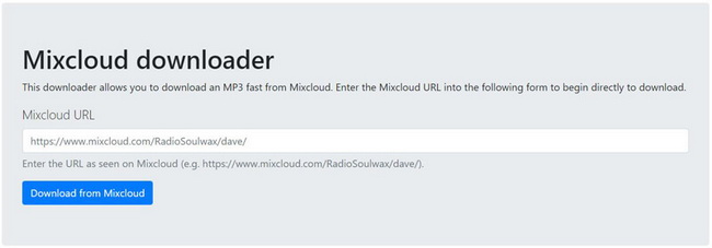 Mixcloud-downloader