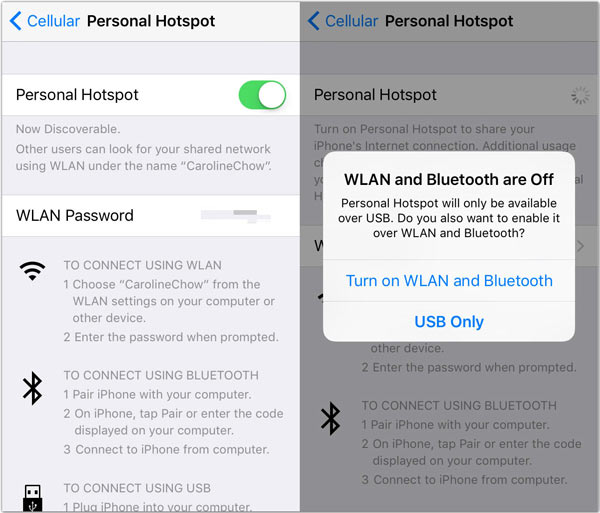 How to hotspot in iphone