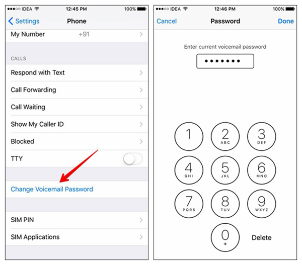 how to reset voicemail on iphone 7 plus