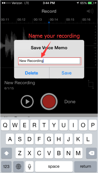 save recordings