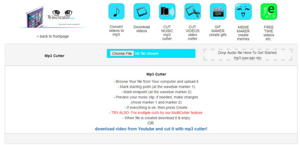 Wincreator MP3 Cutter