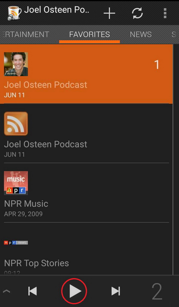 play joel osteen podcast