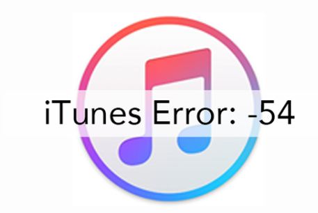  iTunes 错误 50-iTunes 错误 54 