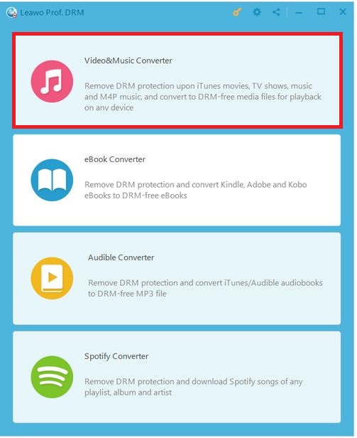  打开视频和音乐转换器 