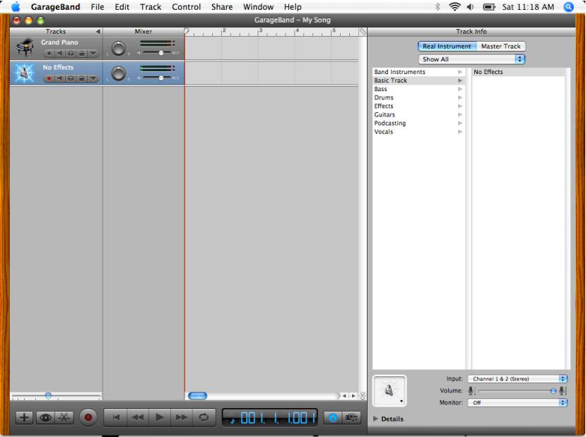 Capture Audio From Website on Mac with garageband